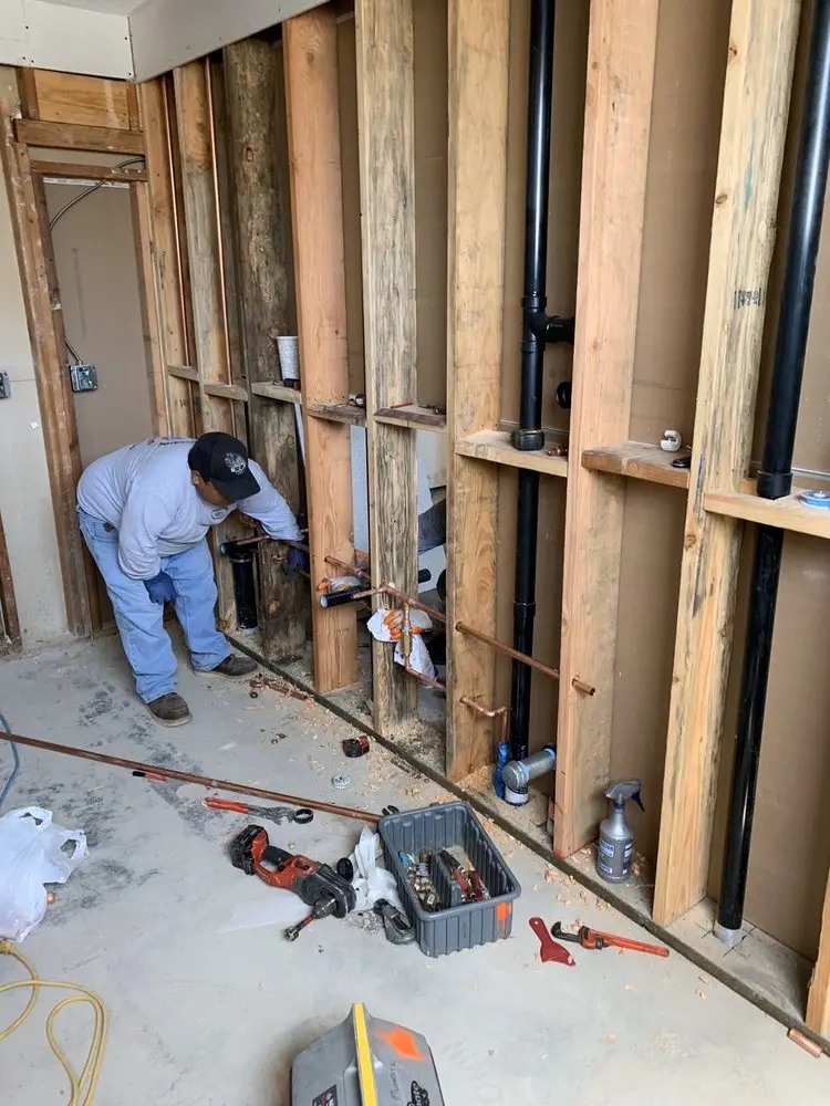 Commercial rough-in plumbing for Gas Line Repair in Valley Center